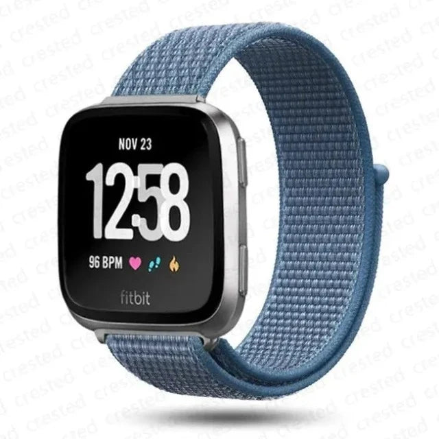 Fitibit Versa 3 Versa 4 Sense 2 Fabric Watch Band blue