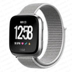 Тканевый ремешок для часов Fitbit Versa 3 Versa 4 Sense 2 серый