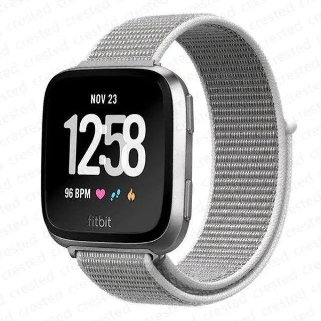 Fitibit Versa 3 Versa 4 Sense 2 Fabric Watch Band gray