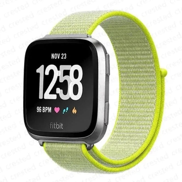 Fitibit Versa 3 Versa 4 Sense 2 Fabric Watch Band neon