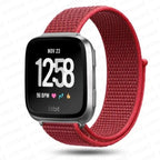 Тканевый ремешок для часов Fitbit Versa 3 Versa 4 Sense 2 красный