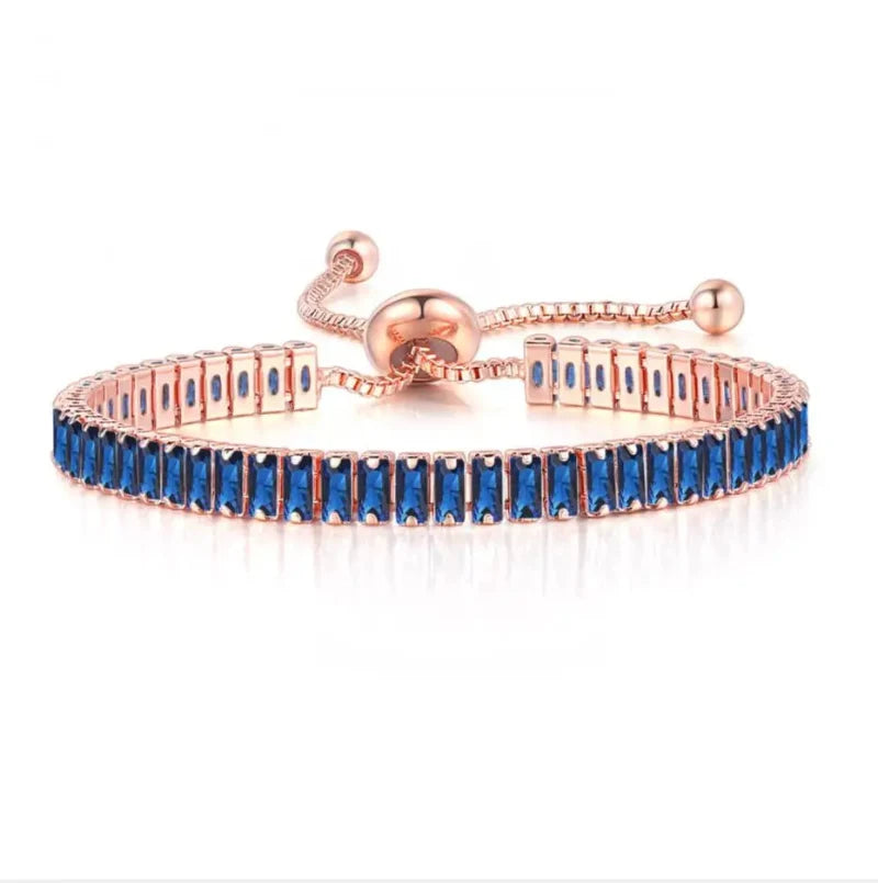 Colorful Zircon Birthstone Bracelet