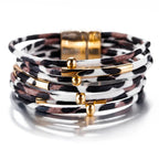 Bracelet Ethnique Multirangs Léopard 1