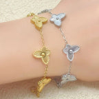Floral Figaro Bracelet with 4 Petals