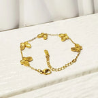 Floral Figaro Bracelet with 4 Petals