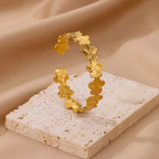 5-Petal Flower Curb Bracelet