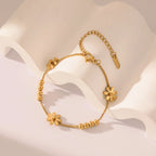 Daisy Flower Curb Bracelet