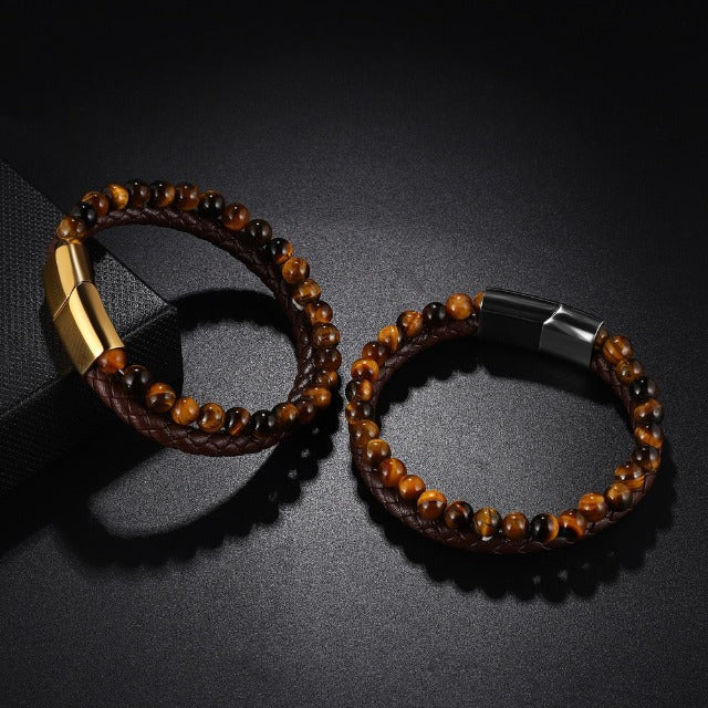Tiger’s Eye Stone Curb Bracelet