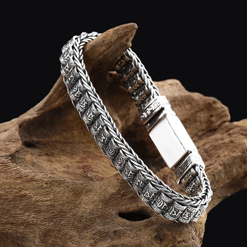 Tibetan Buddhist Men’s Chain Bracelet 