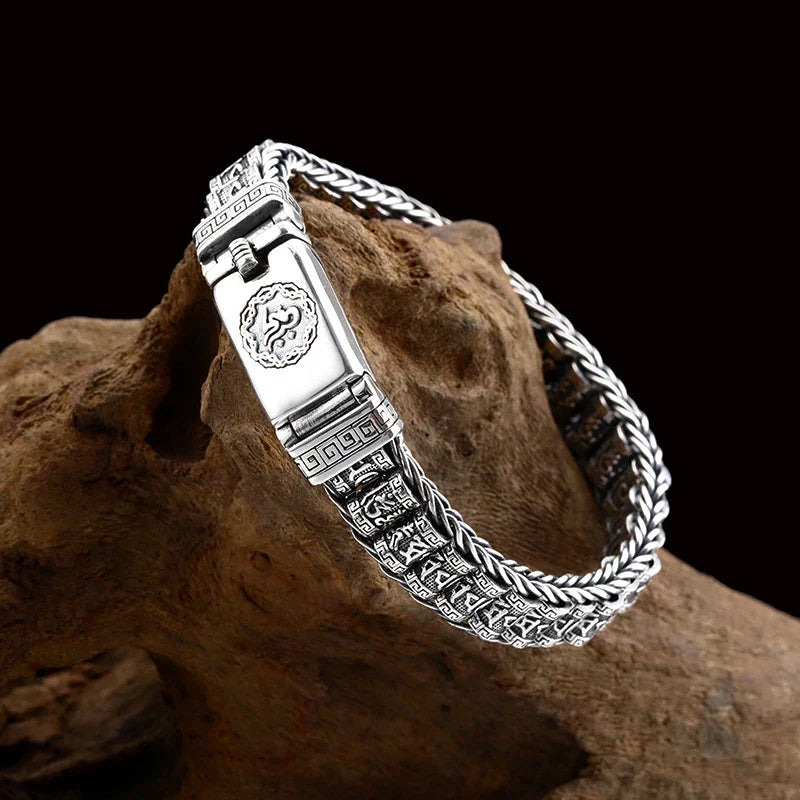 Tibetan Buddhist Men’s Chain Bracelet 