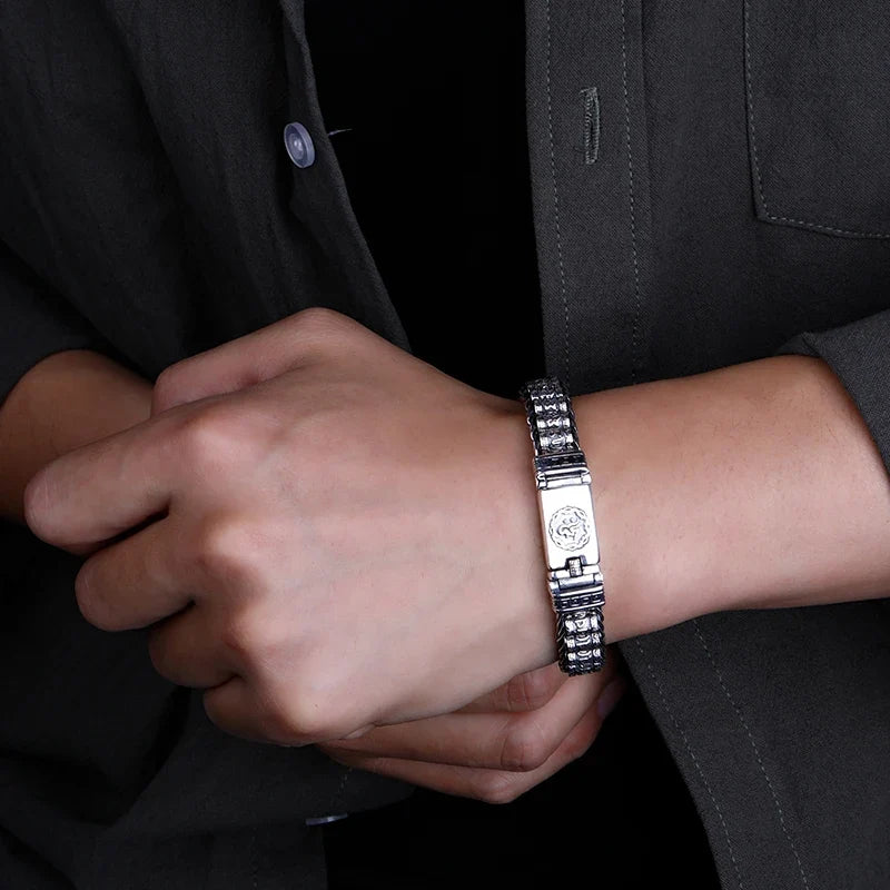 Tibetan Buddhist Men’s Chain Bracelet 