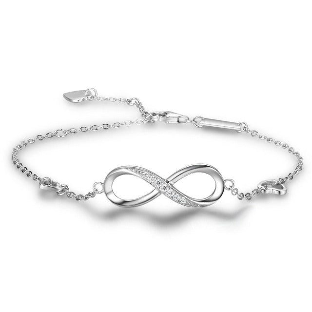 Women's Silver Infinity Bracelet