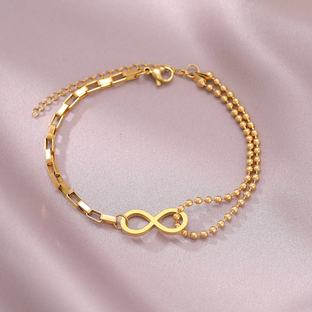 Infinite Bracelet in Gold or Silver