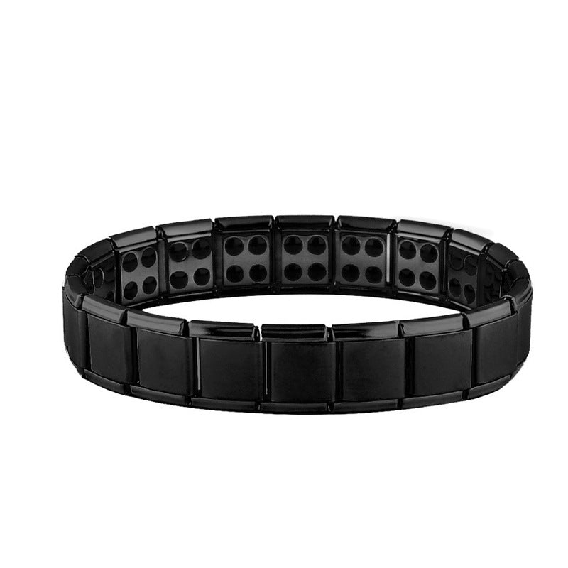 Men's Anti-Stress Magnetic Bracelet in Black