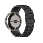 Ремешок для часов из закалённой стали для смарт-часов Google Pixel Watch 1 и 2 чёрный