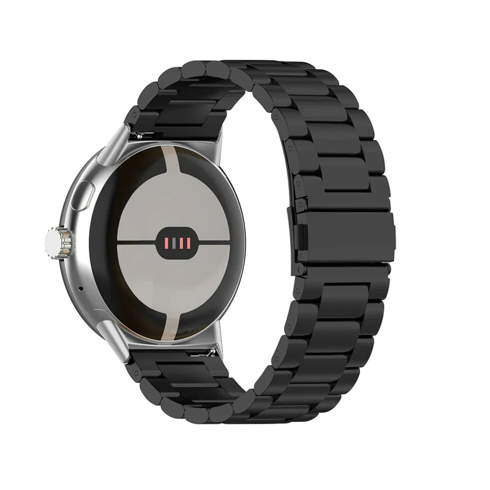 Hardened Steel Watch Band for Google Pixel Watch 1 & 2 black