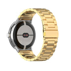Ремешок для часов из закалённой стали для смарт-часов Google Pixel Watch 1 и 2 золото
