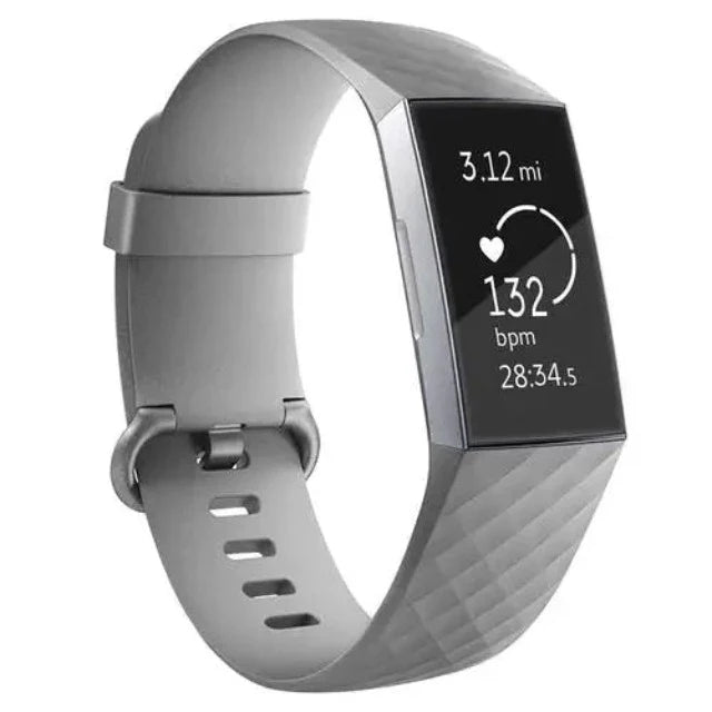 سوار ساعة Fitbit Charge 3 وCharge 4 رمادي