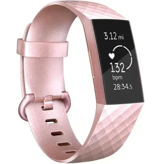 Fitbit Charge 3 & Charge 4 Rose Gold Watch Band