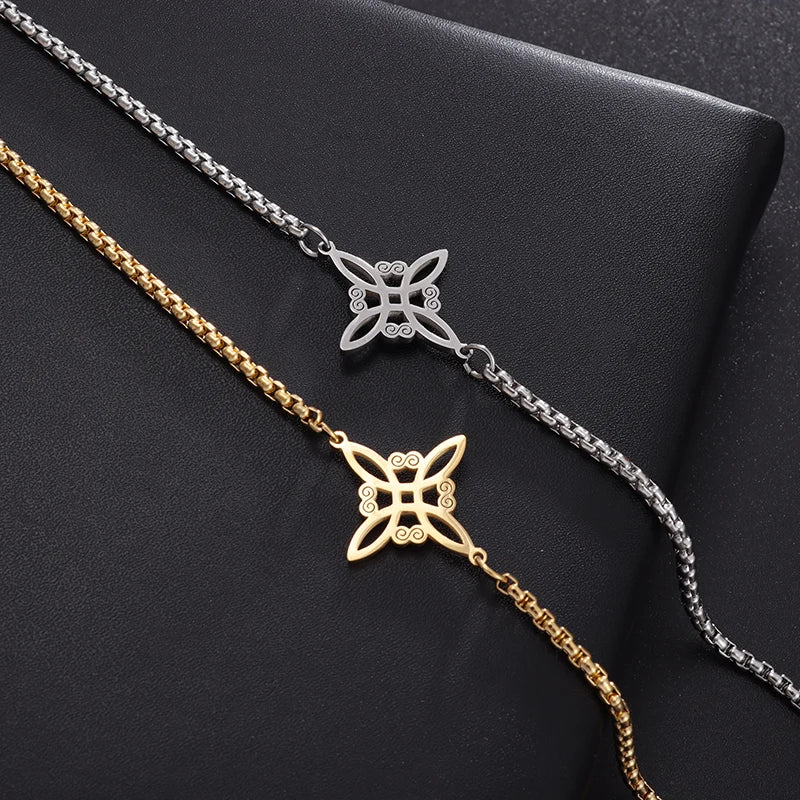 Witch’s Knot Bracelet in Gold or Silver