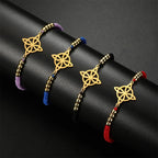 Witch’s Knot Bracelet for Women, Protection Wiccan Chain Bracelet