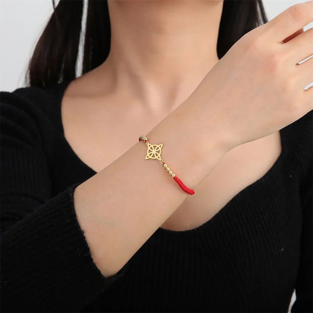 Witch’s Knot Bracelet for Women, Protection Wiccan Chain Bracelet 1