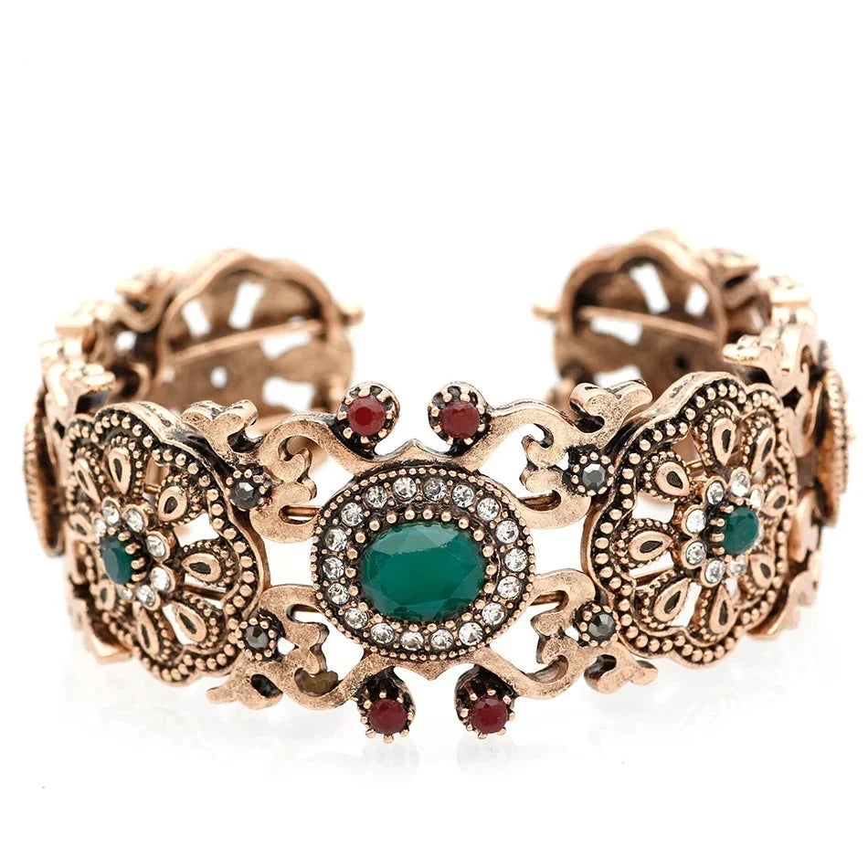 Green Arabic Muslim wedding bracelet for women