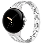 Женский браслет для Google Pixel Watch 1, 2, 3, 4 41 мм 45 мм серебристый