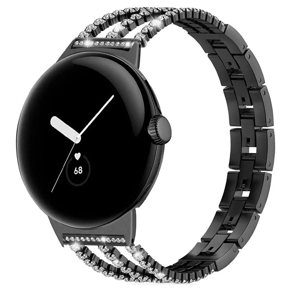 Женский браслет для Google Pixel Watch 1, 2, 3, 4 41 мм 45 мм черный