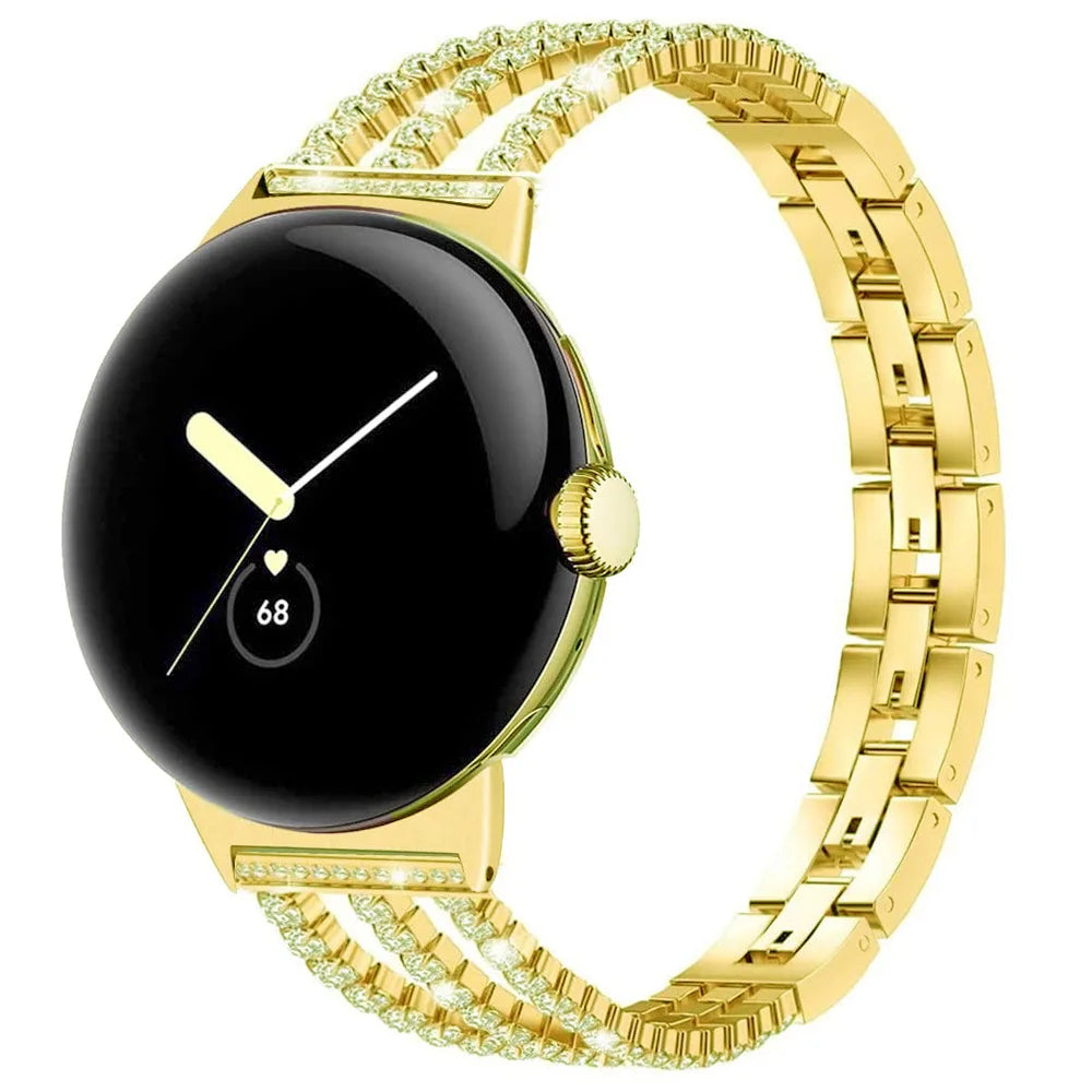Женский браслет для Google Pixel Watch 1, 2, 3, 4 41 мм 45 мм золотой