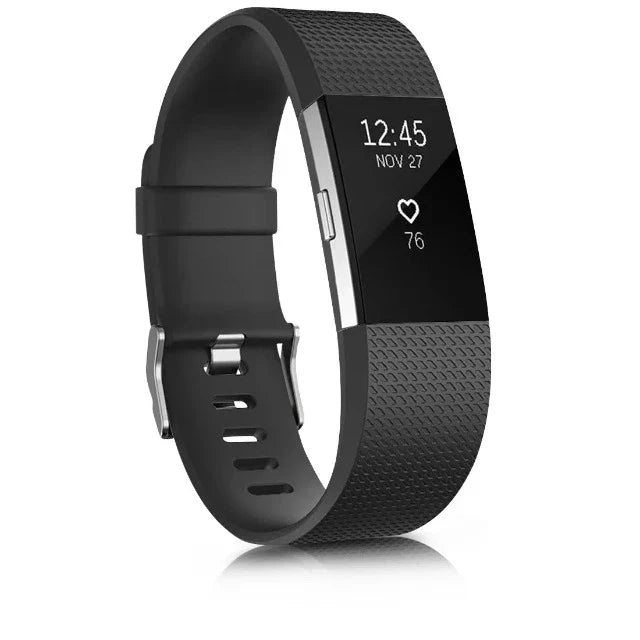 سوار لـ Fitbit Charge 2 أسود