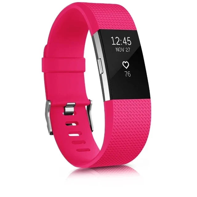 سوار لـ Fitbit Charge 2 أحمر
