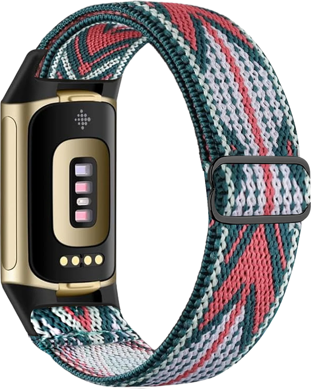 Ремешок для часов Fitbit Charge 5, Charge 6 бело-розовый