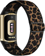 Ремешок для часов Fitbit Charge 5, Charge 6 леопардовый