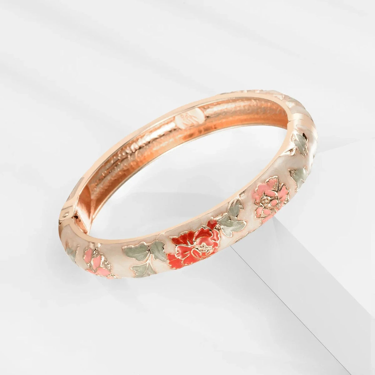Romantic Flower Link Bracelet Orange