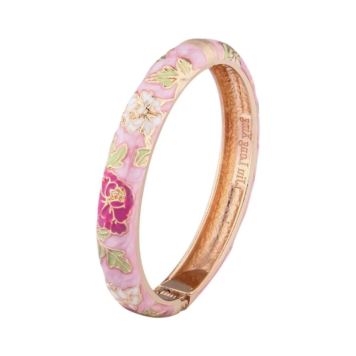 Romantic Flower Link Bracelet Pink