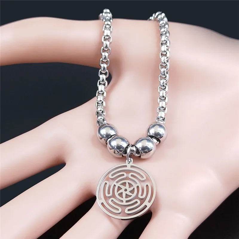 Strophalos Hecate Wheel Bracelet Wiccan Witchcraft