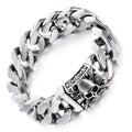 Bracelet Tête de Mort Argent Homme