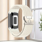 Braided watch band for Fitbit Charge 5, Charge 6 white