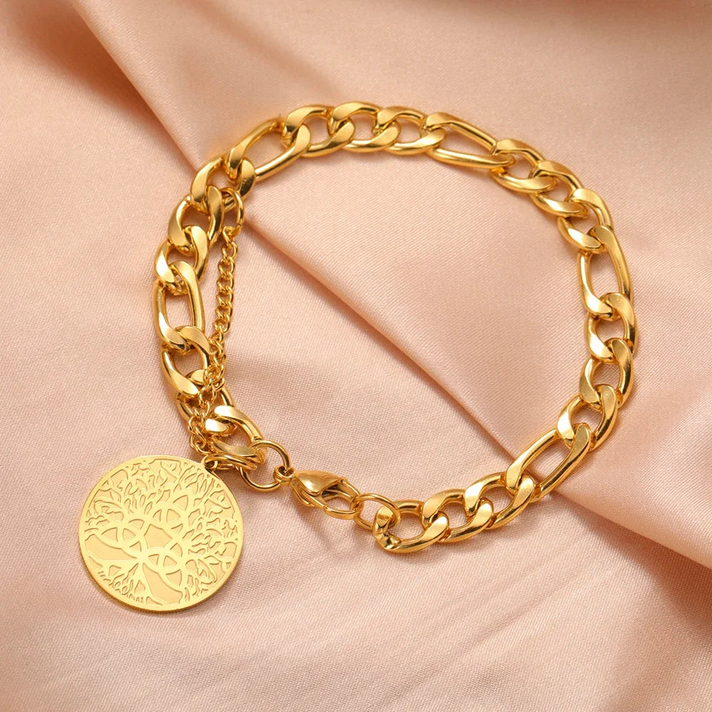 Triquetra Bracelet Trinity Knot gold