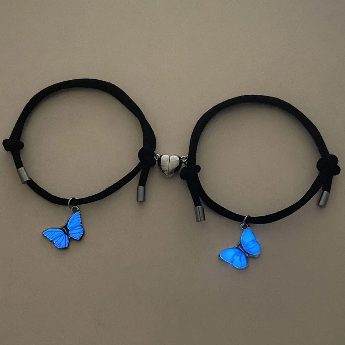 Butterfly Glow Couple Bracelets
