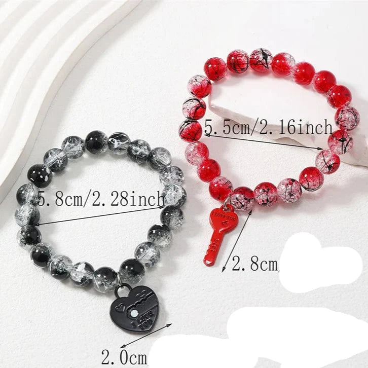 Romantic Magnetic Couple Chain Bracelets 2