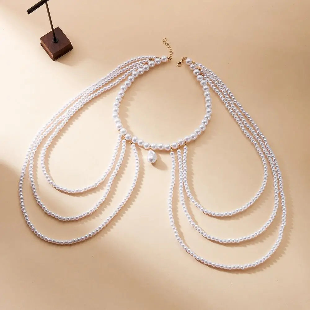 Women's shoulder chain - Clavicle & shoulder jewelry