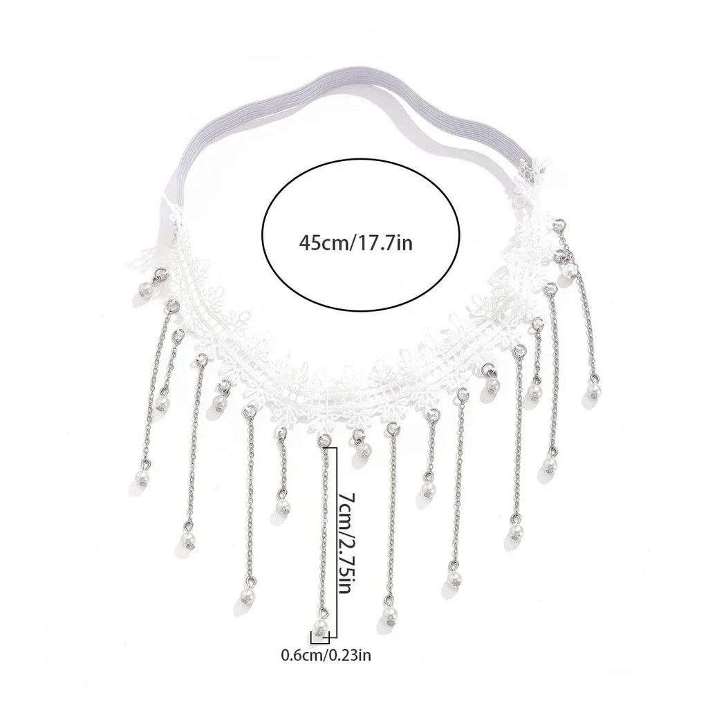 Chaîne de Cuisse Blanche - Bijou de Cuisse Corps Cuisse Femme Jambe
