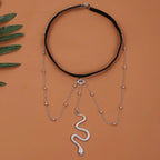 Snake Leg Thigh Chain - Women's Body Thigh Jewelry silver