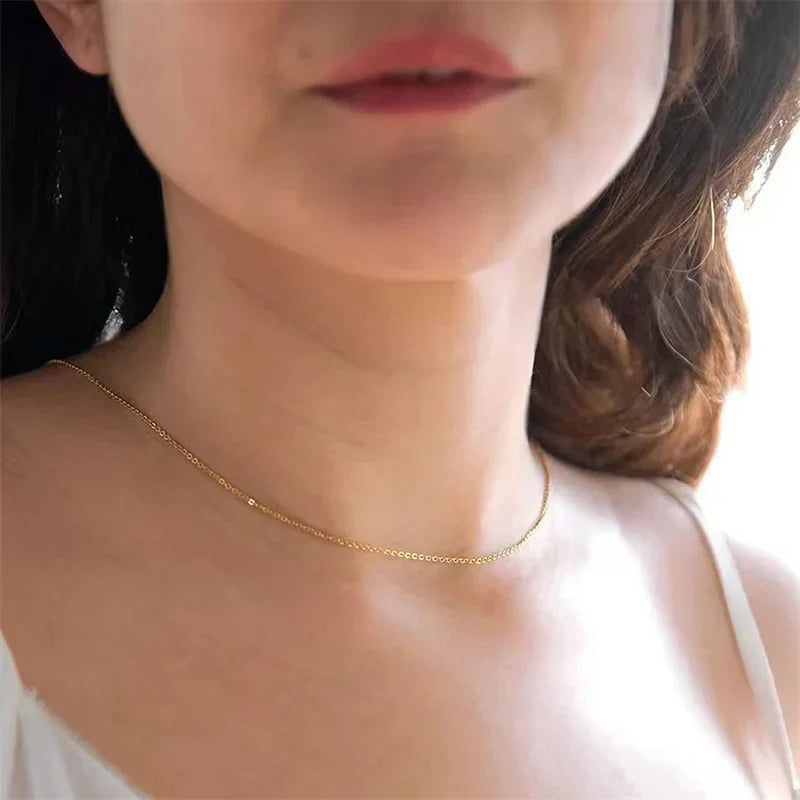 Back Necklace Chain Decorative Back Jewelry for Women Pearl