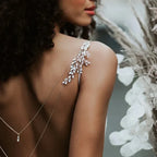 Back Chain Wedding Necklace Back Ornament Women silver