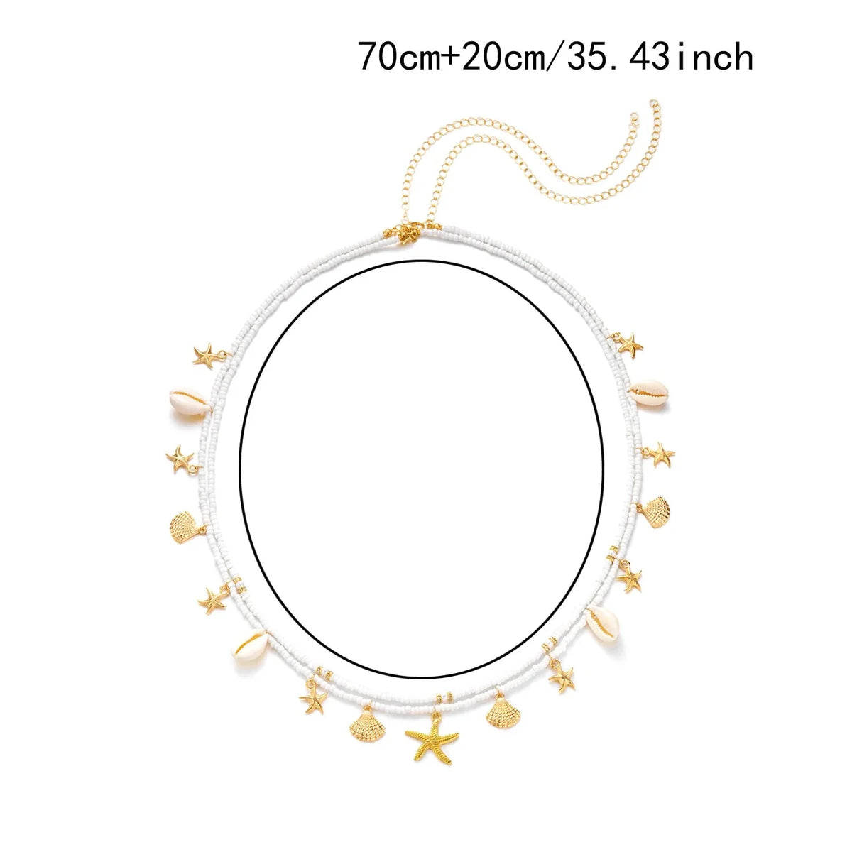 Shell hip chain - waist and belly jewelry for women