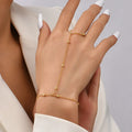 Chaîne Main & Doigt Bracelet de Main Bijou Femme