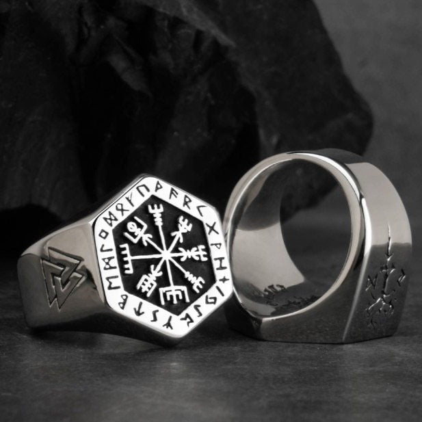 Печатка Viking кольцо из серебра для мужчин